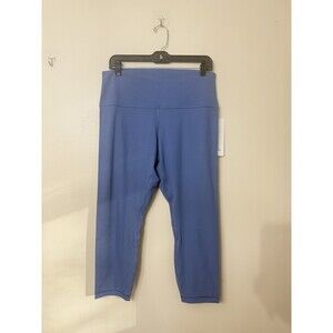 Lululemon Align ribbed HR Pant  crop 23” Size 14 Color： OASB  $118 NWT